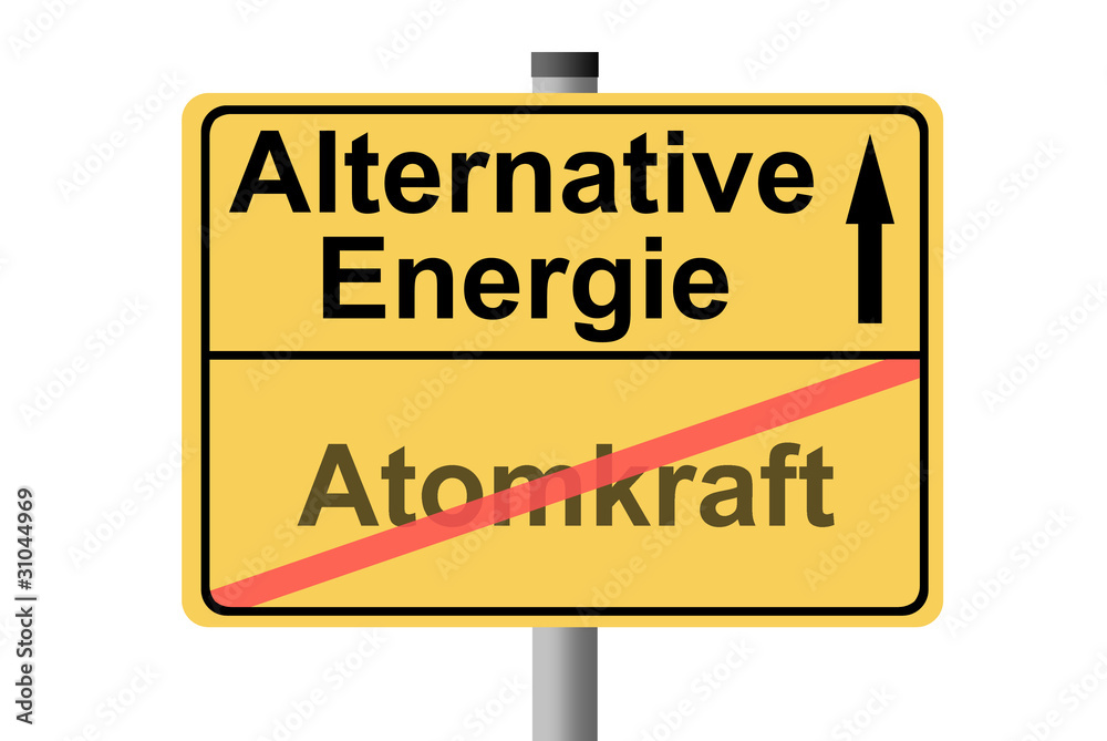 Alternative Energie Statt Atomkraft Stock Illustration Adobe Stock