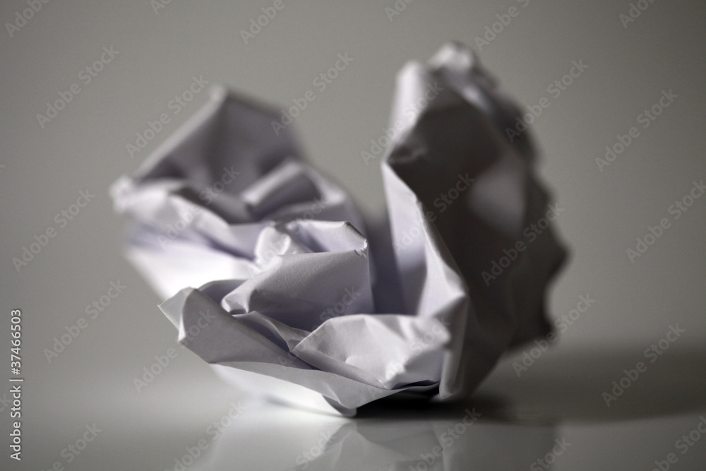 Zerknülltes Papier Stock Foto Adobe Stock