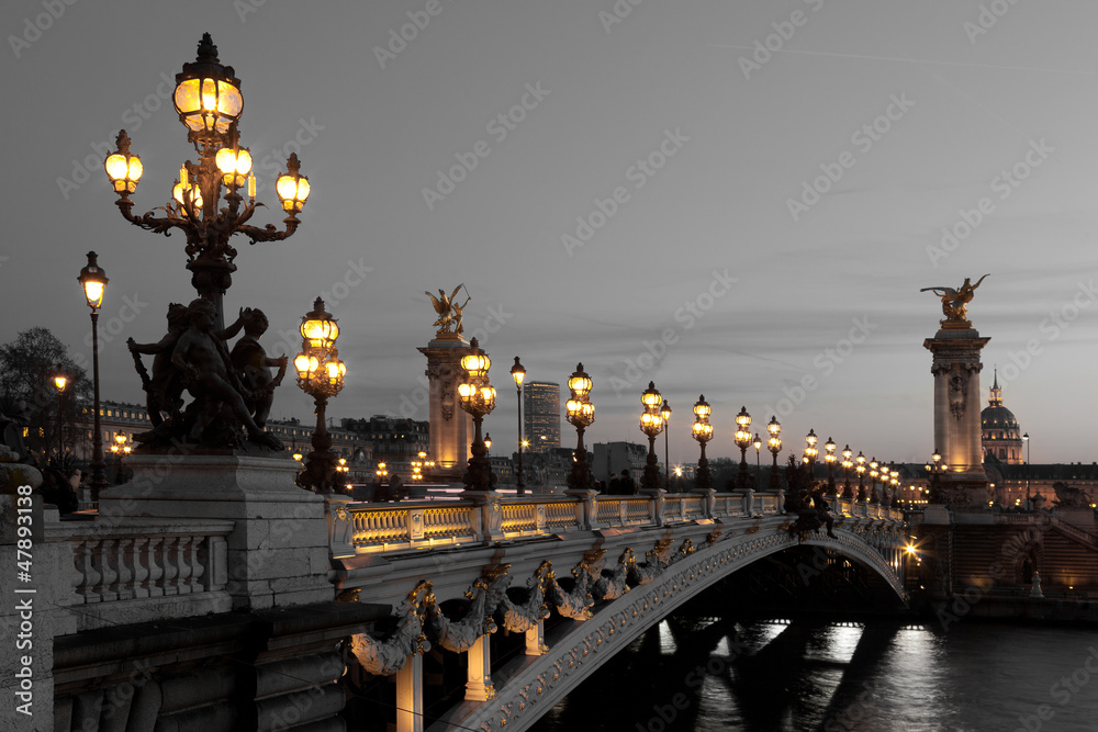 Alexander III bridge, Paris, France