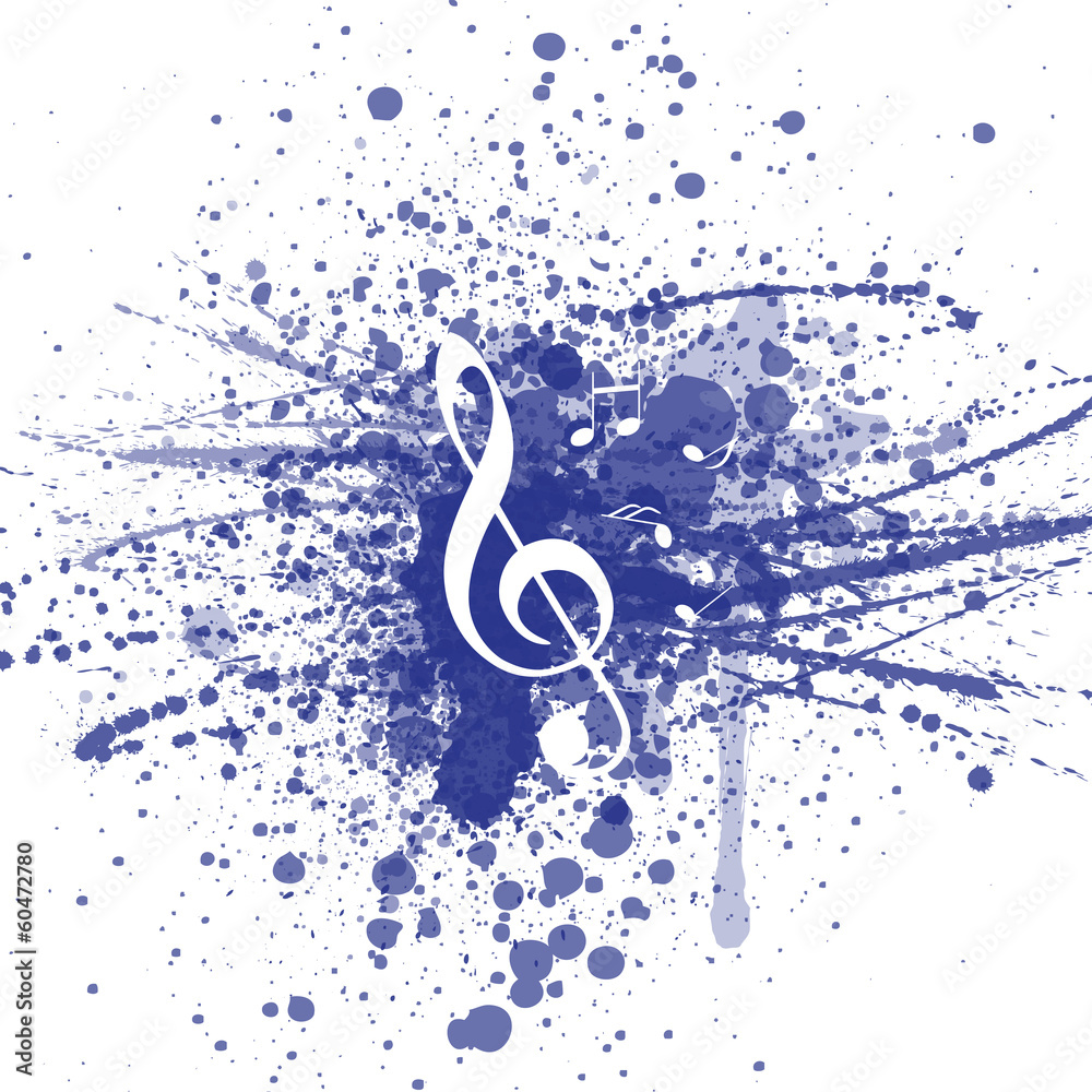 Hintergrund Musik Noten Notenschl Ssel Stock Vector Adobe Stock