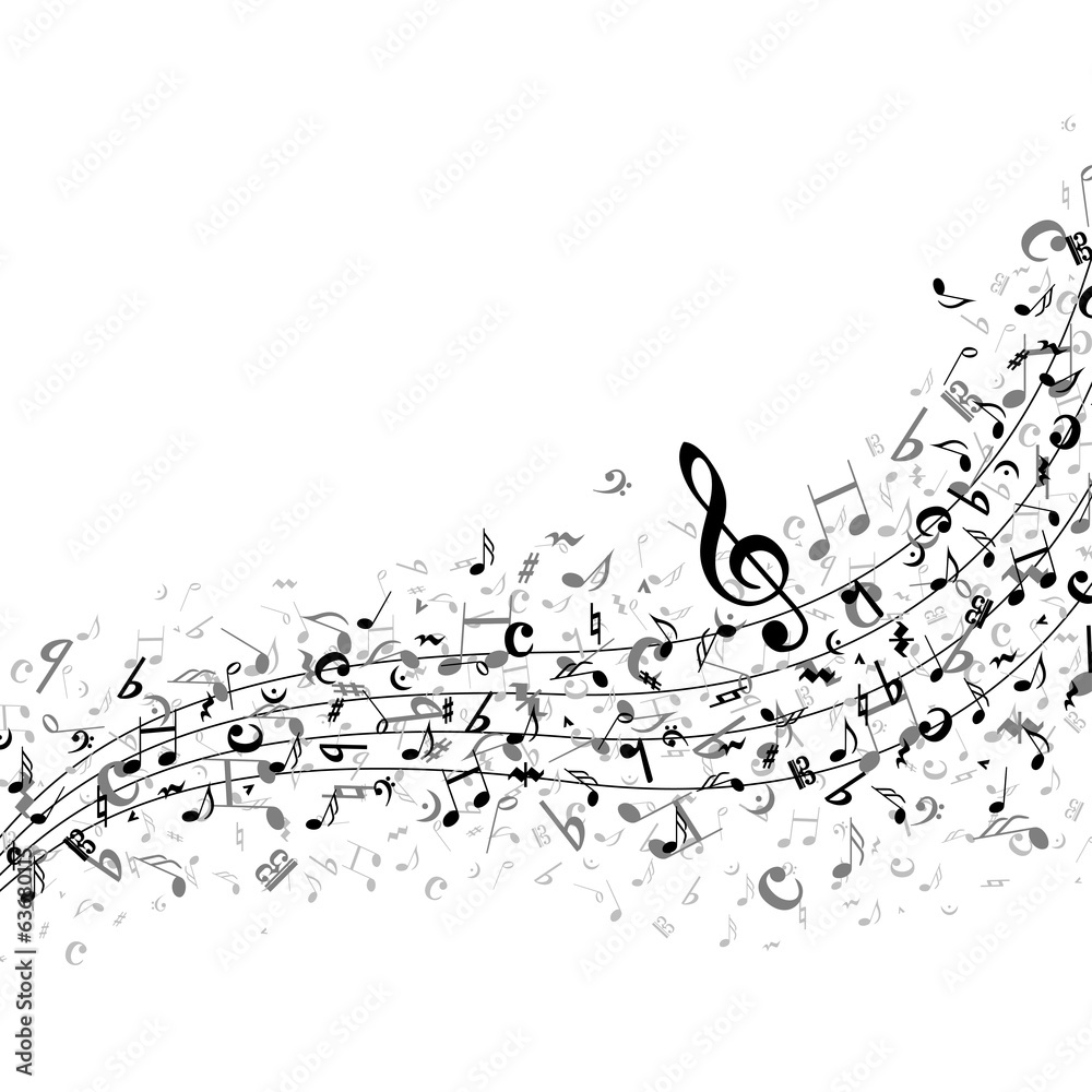 Notenschl Ssel Noten Musik Vektor Stock Vector Adobe Stock