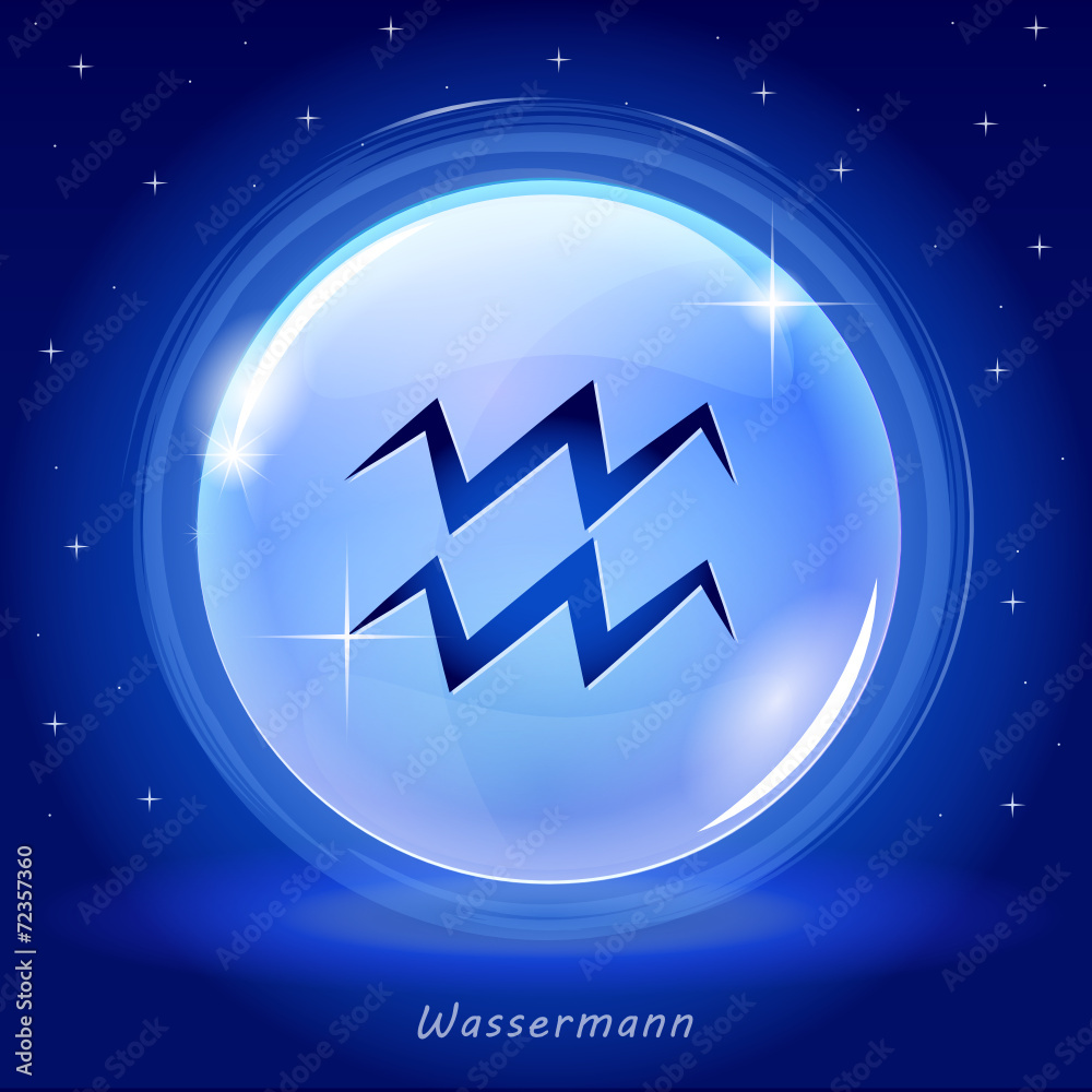 Sternzeichen Kugel Wassermann Stock Vector Adobe Stock