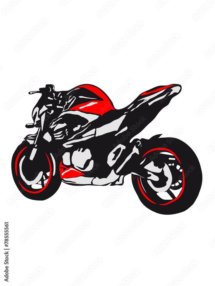 Motorcycle Naked Bike Stock Illustration Adobe Stock