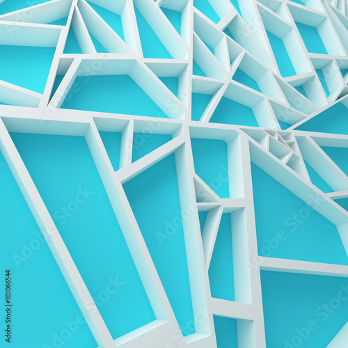 Color extrude abstract 3d background