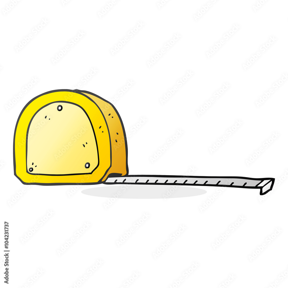 Cartoon Measuring Tape Stock Vector Adobe Stock