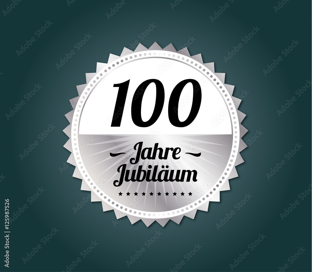 100 Jahre Jubiläum Modern Stock Vector Adobe Stock