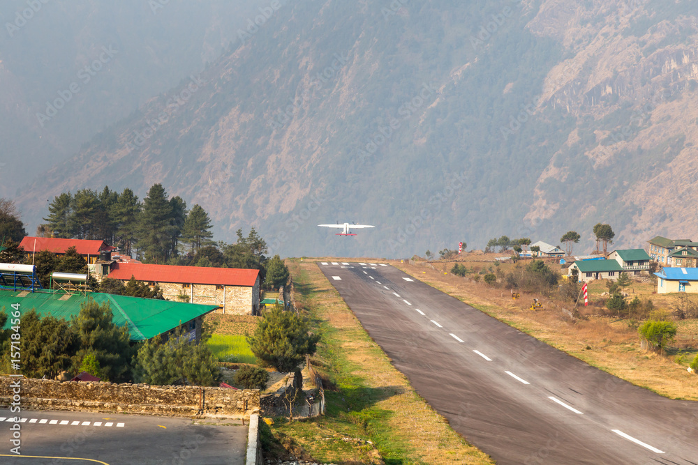 Tenzinghillary Airport In Lukla The Most Dangerous Airport In The