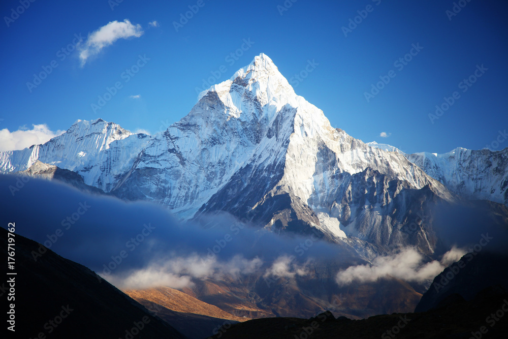 Amazing Ama dablam mountain.