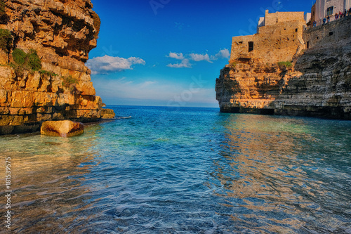 Morze i plaża w Bari, Polignano a Mare