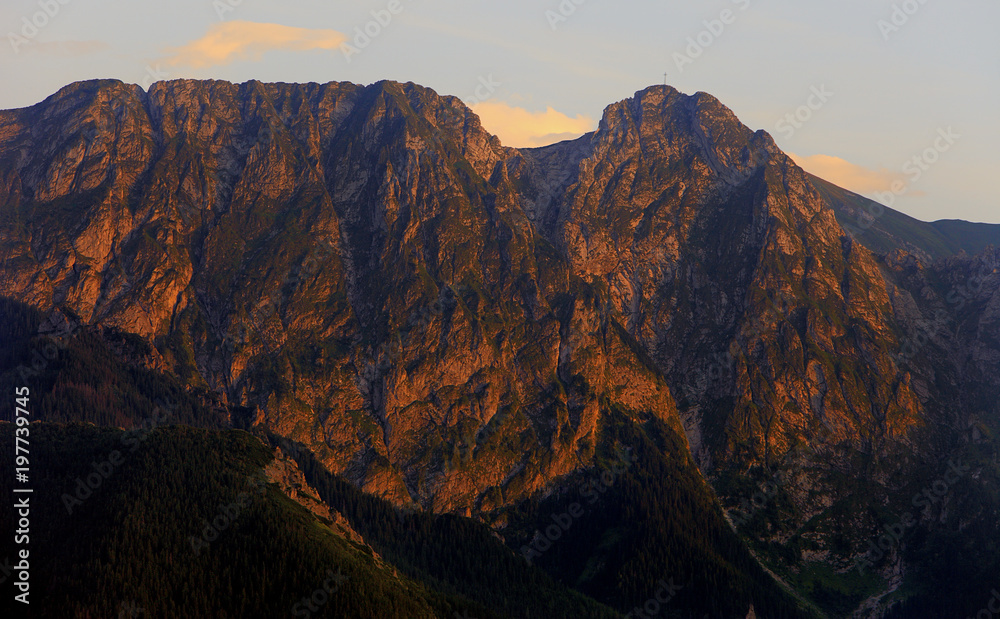 Poland Tatra Mountains Zakopane Panoramic View Of Giewont And