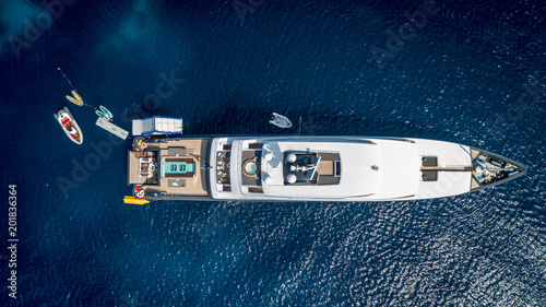 Super yacht in Sardinia, Italy
