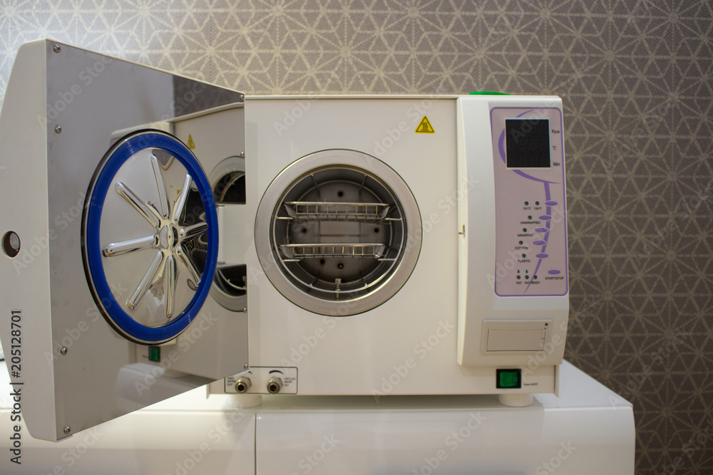 Sterilizing Medical Instruments In Autoclave Equipment For Sterile