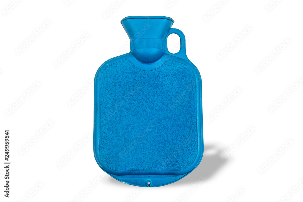 Blue Hot Water Bag Isolated On White Background With Clipping Path Stock Photo Adobe Stock