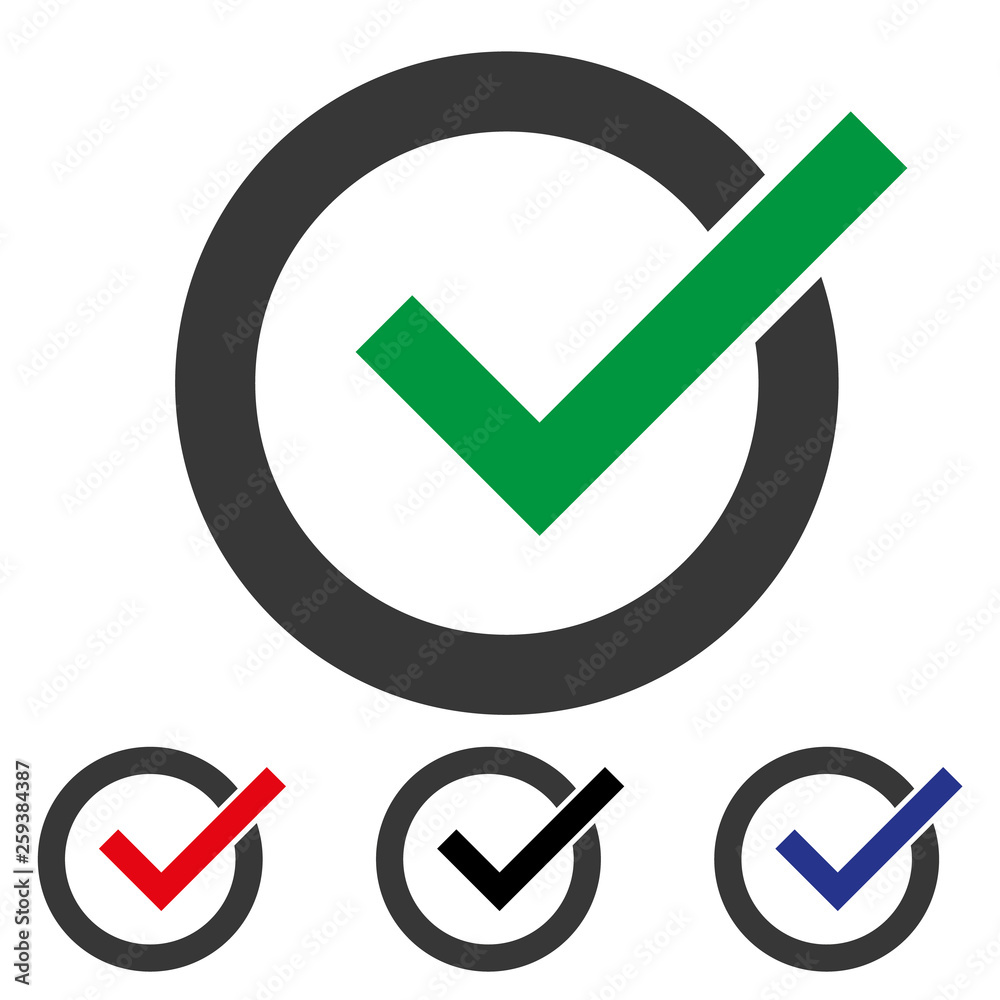 Green Check Mark Icon In A Circle Check List Button Icon Check Mark