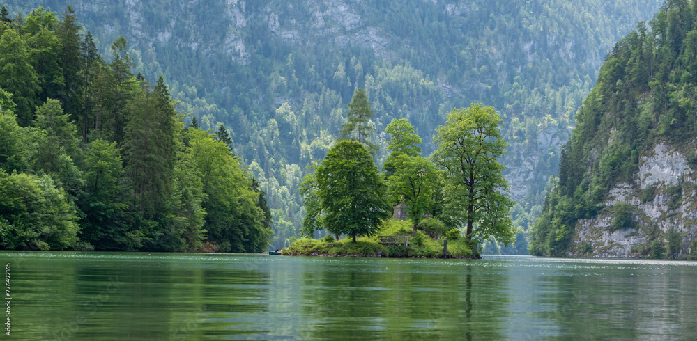 Panorama Insel Christlieger Am K Nigssee In Bayern Stock Photo Adobe