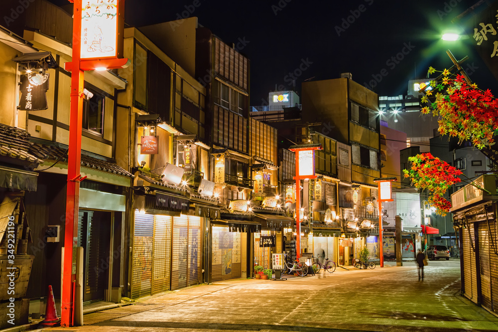 Tokyo November Walking Shopping Street In Asakusa Area