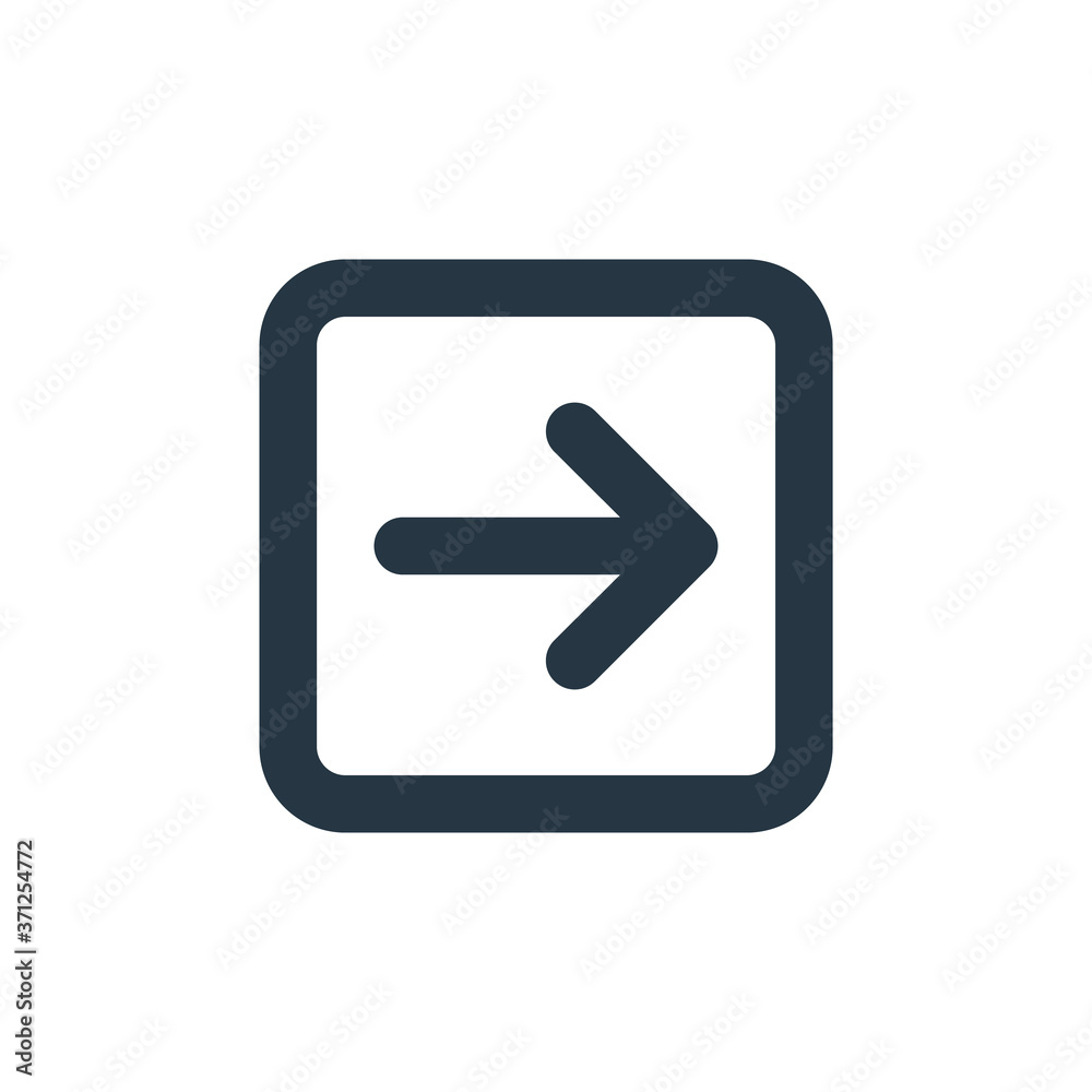 Arrow Right Icon Vector From Essentials Ui Concept Thin Line