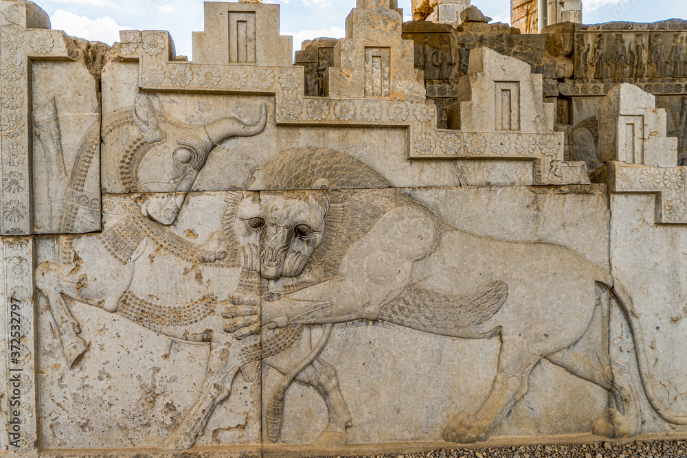 Iran Near Shiraz The Ruins Of Persepolis The Ancient Capital Of King