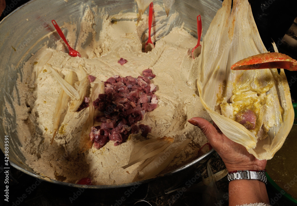 Tamales Comida T Pica De Los Mexicanos Cultural Hechos Con Masa De Maiz