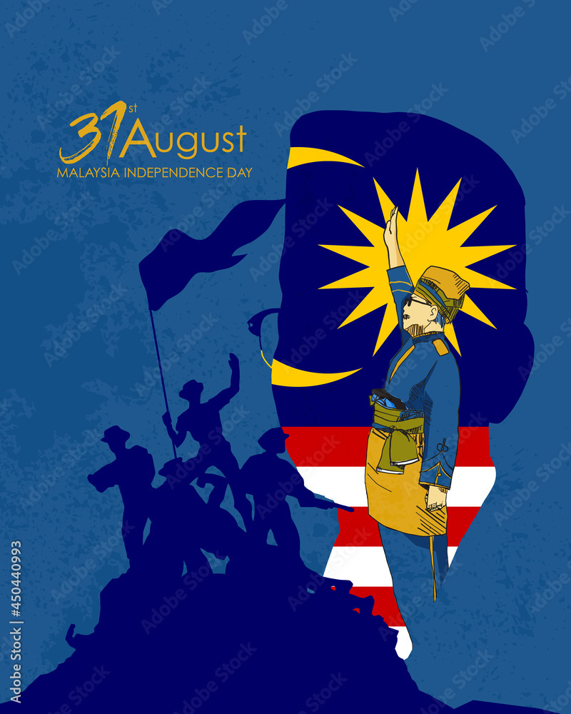 31st August Malaysia Happy Independence Day Tunku Abdul Rahman As