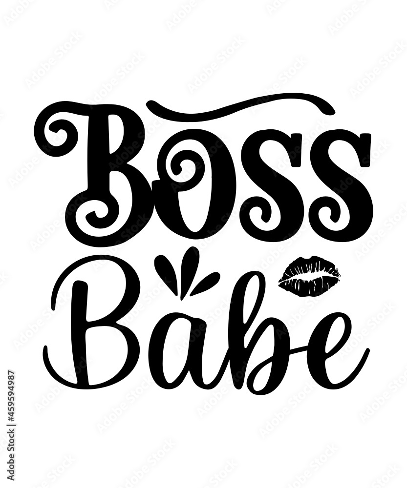 Boss Babe Svg Bundle Boss Lady Queen Svg Business Woman Svg Women Empowerment Svg Girl