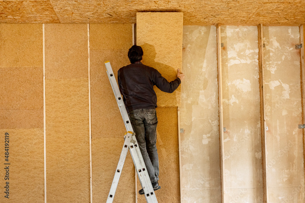 Installing Thermal Insulation Inside A Building Wood Fiber Boards