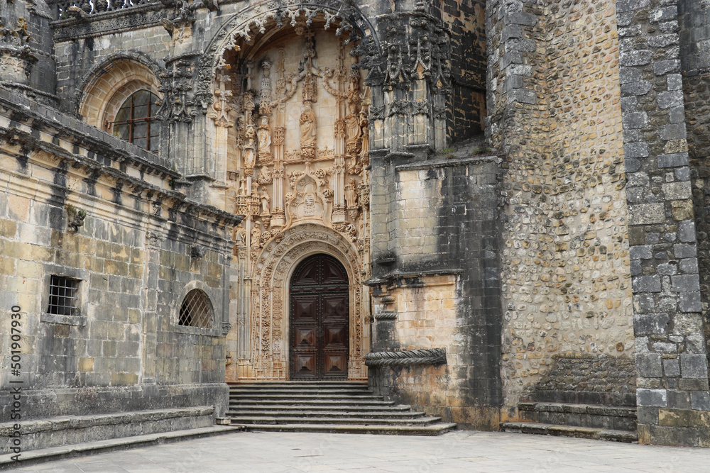 Convento De Christo Kloster Und Burg Tomar Portugal Stock Photo