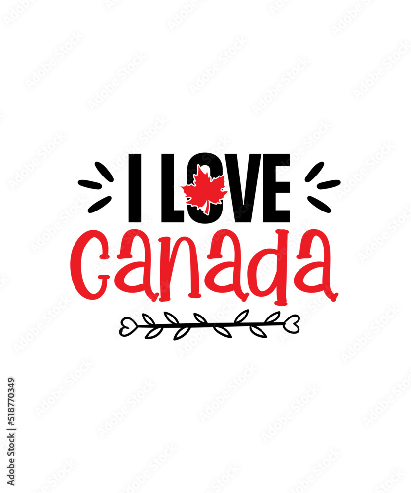 Canada Day SVG Bundle Canadian Proud To Be Canadian Svg Peace Love