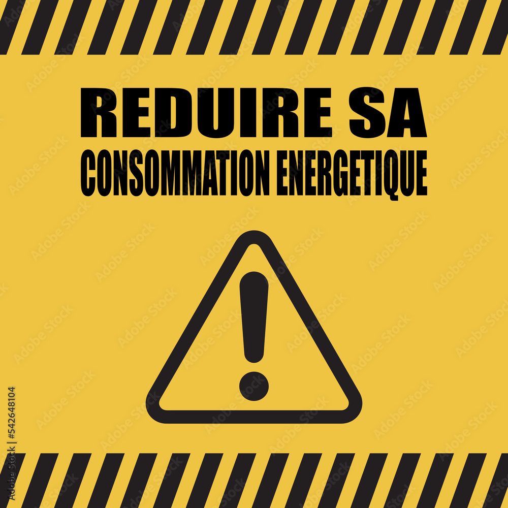 Logo réduire sa consommation énergétique Stock Vector Adobe Stock