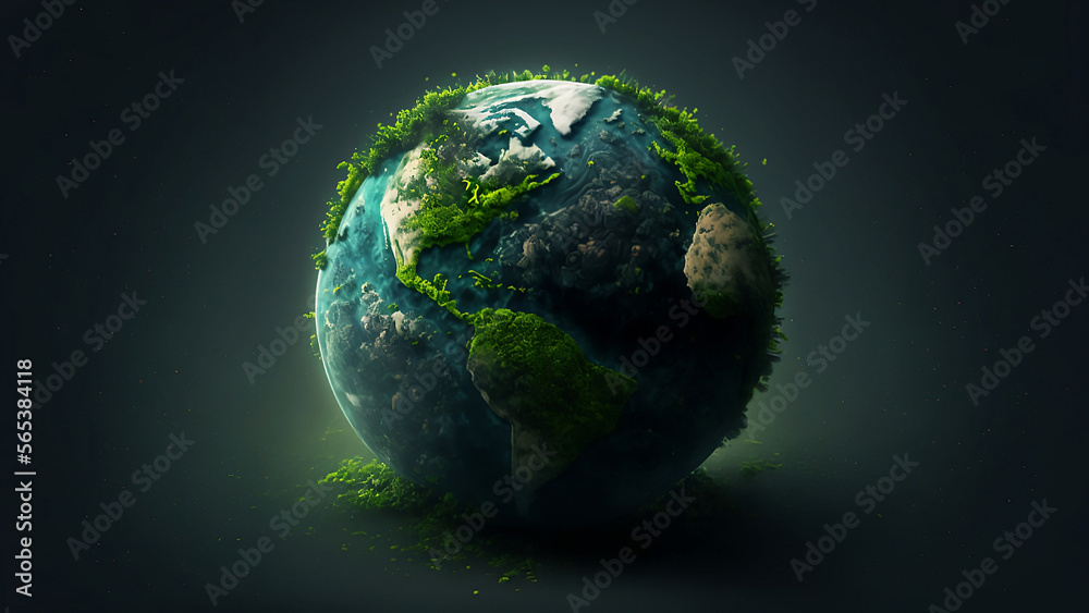 Green Earth Stock Illustration Adobe Stock