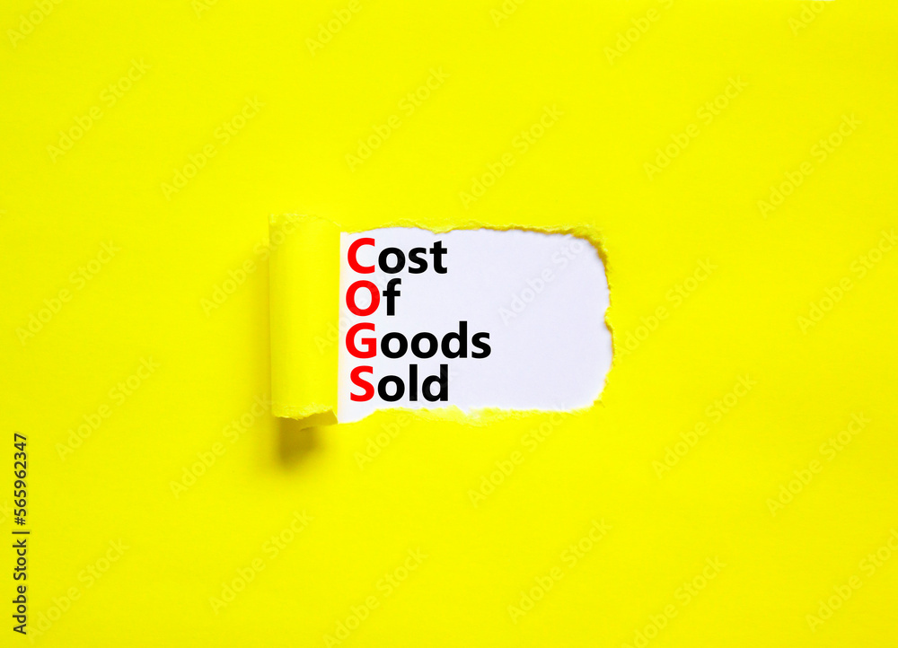 COGS Cost Of Goods Sold Symbol Concept Words COGS Cost Of Goods Sold