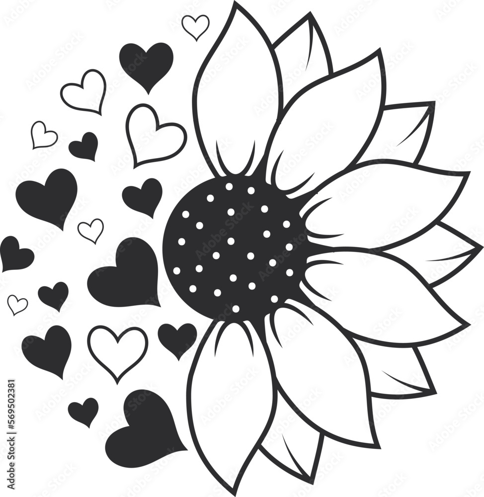 Sunflower Clipart Sunflower Svg Sunflower Svg Cut File Sunflower