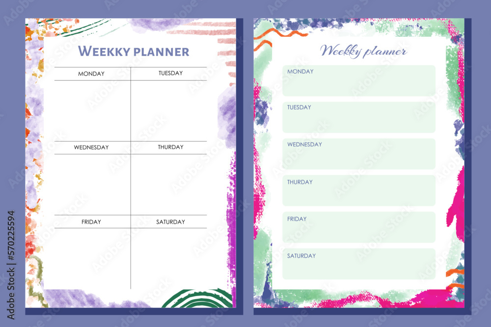 Cute Planner Templates Daily Weekly Monthly And Yearly Planners