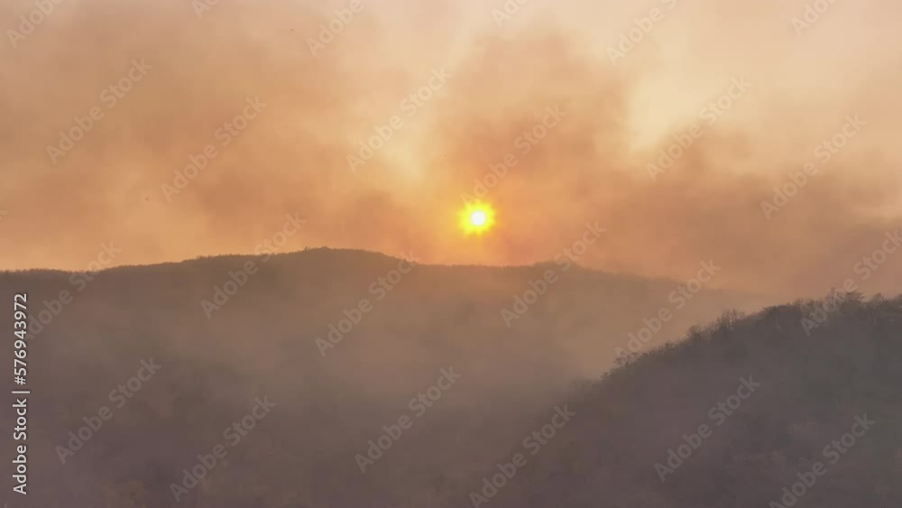 Stockvideo Climate Change Wildfires Release Carbon Dioxide Co