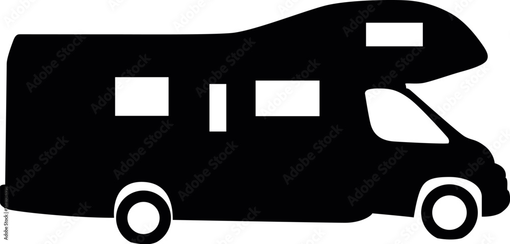 Camper Rv Cutfile Cricut Silhouette Svg Eps Jpeg Png Vector