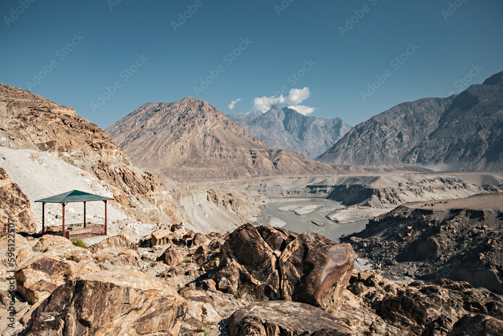 Junction Point Of Three Mountain Ranges In Pakistan Himalayas Hindu