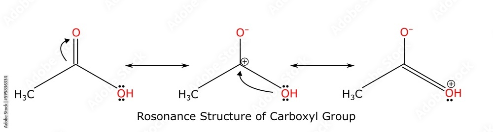 Carboxylic Acid Resonance Chemical Structure Chemistry Diagram