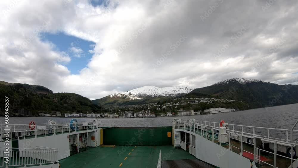 Ferry Enroute From Stranda To Liabygda In More And Romsdal Norway