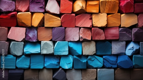 pile of colorful blocks