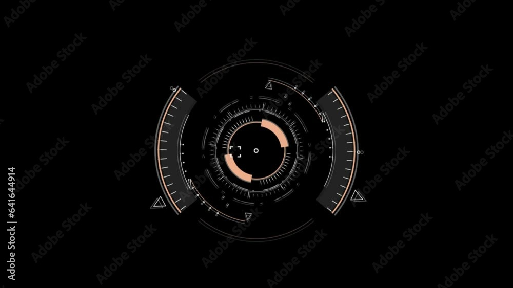 PNG Alpha Circle HUD Technological Futuristic Elements Sci Fi Circle