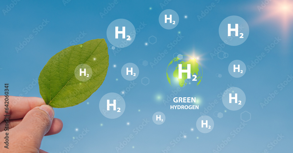 H2 Hydrogen Innovation Zero Emissions Technology Globe Glass With H2