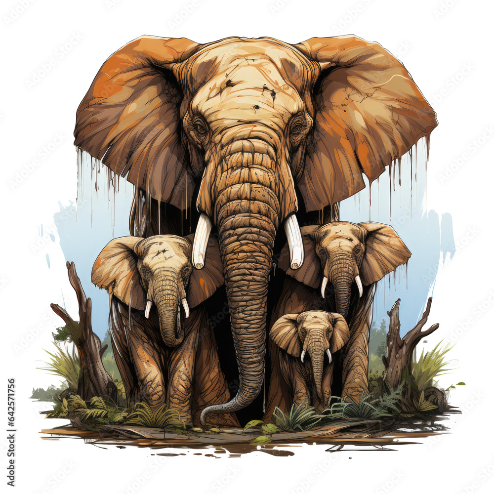 The Mammoth T Shirt Design Captures A Moment Of Serenity As A Mammoth