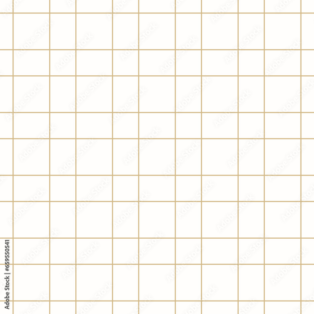 Vector Minimalist Square Grid Seamless Pattern Abstract Minimal Gold