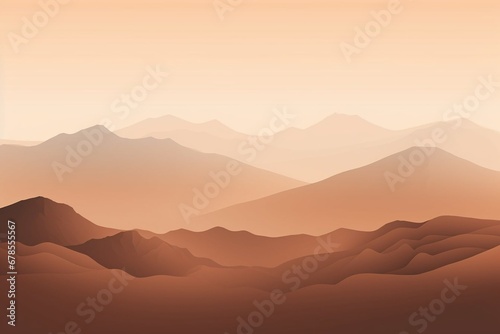 monochrome mountain landscape