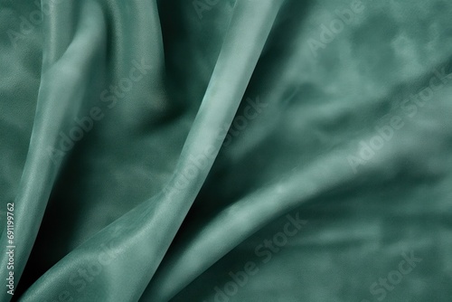 A background of muted jade green with a soft, suede-like texture
