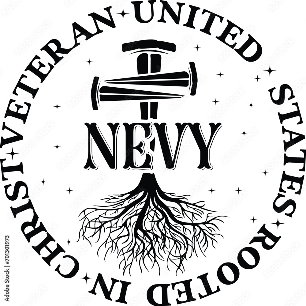 Veteran Svg Veteran Rooted In Christ Svg United States Navy Svg