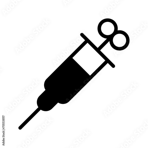 syringe solid glyph icon