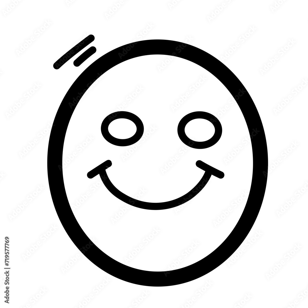 Doodle Emoji Face Icon Set Hand Drawn Sketch Style Emoji With