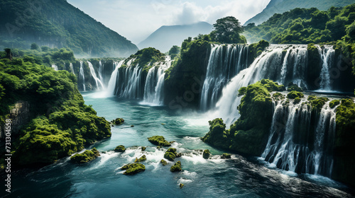   beautiful waterfall