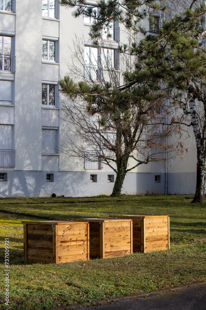 Composteurs En Bois Pour Le Recyclage Des D Chets M Nagers Verts